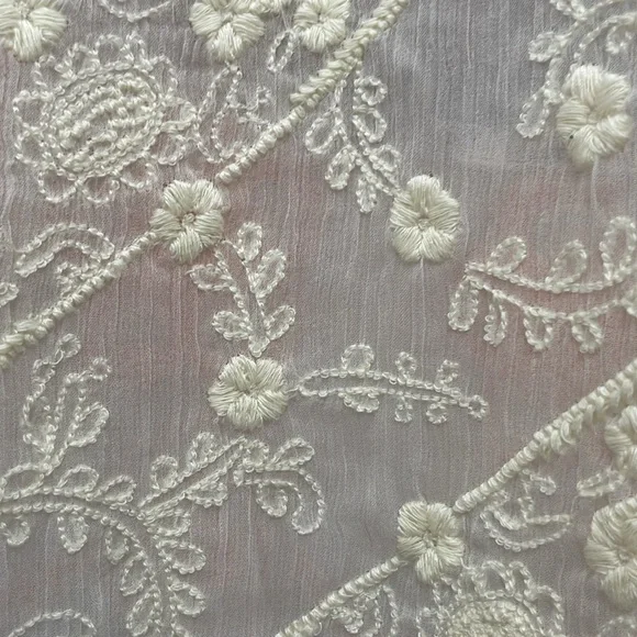 Free People Bloomfield Patchwork delicate sheer fabric tie front top - Picture 9 of 10